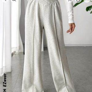 Asymmetrical wide leg sweatpants